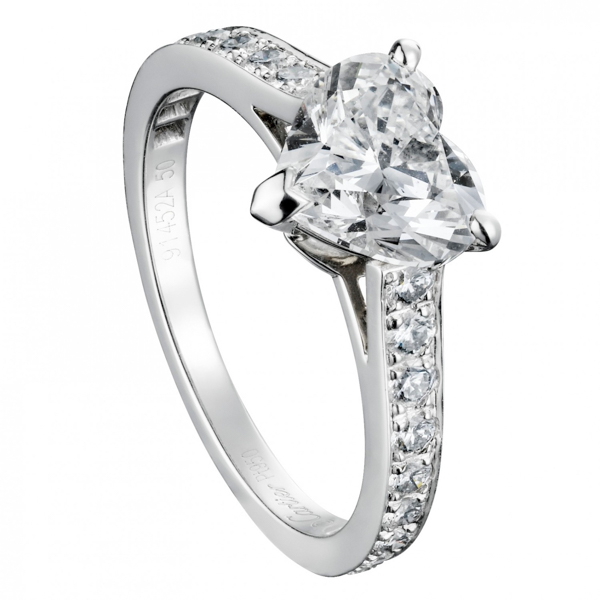 cartier heart shaped diamond ring