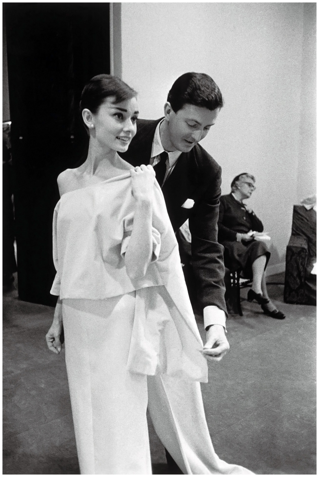 Audrey Hepburn and Hubert de Givenchy met during their 20s (Photo from Vogue Magazine)