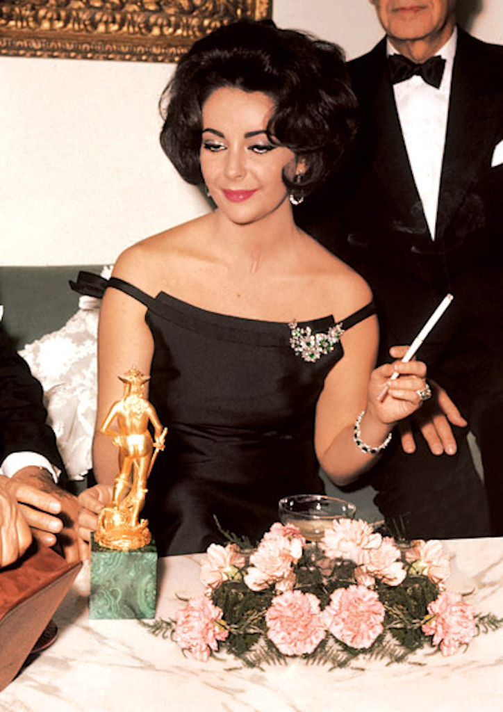 1960: A Bulgari brooch she wore for the film The V.I.P.s.