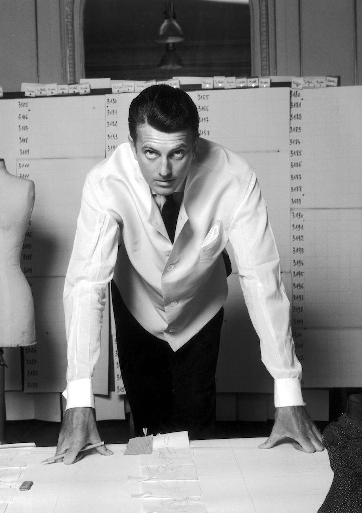 Hubert de Givenchy in his workshop; IMAGE: courtesy of Robert Doisneau/Rapho