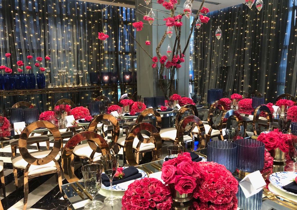 Fresh roses and carnations all over the Aivee Cafe during the launch of Xeomin