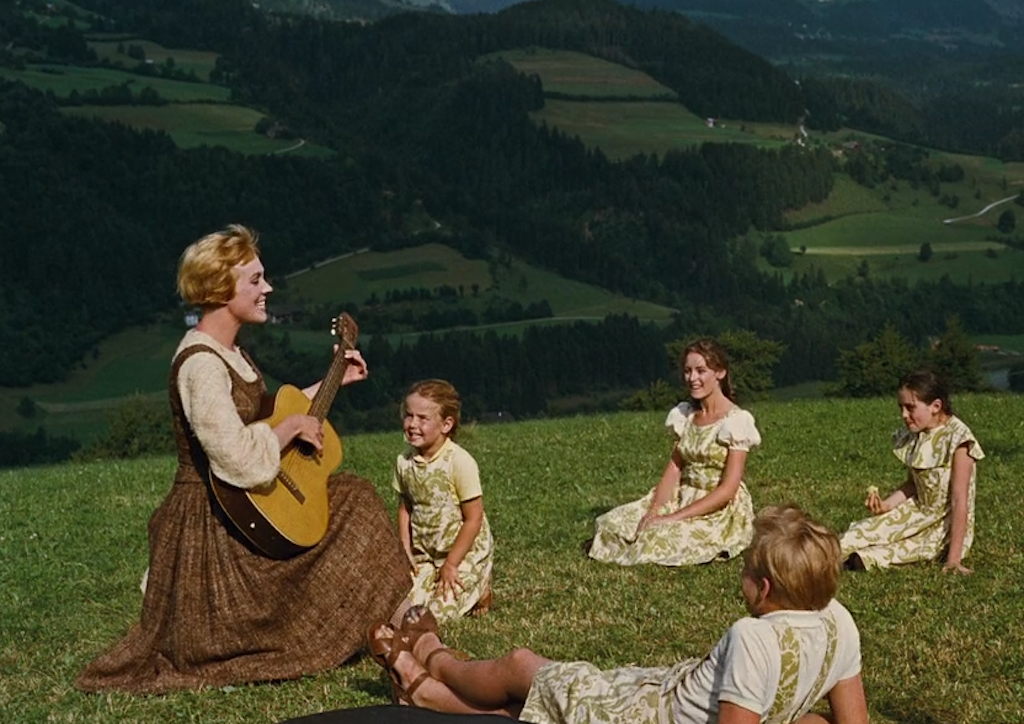 The Do-Re-Mi musical number scene from The Sound of Music (1965)