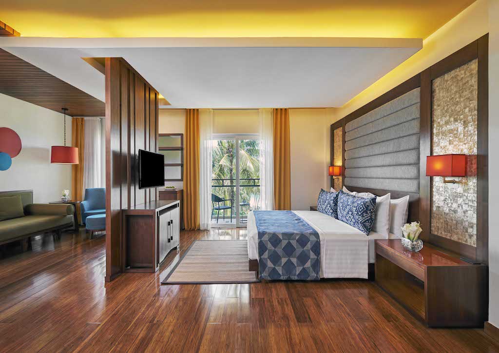 The junior suite is a 50sqm option with an open layout and a relaxed modern interior