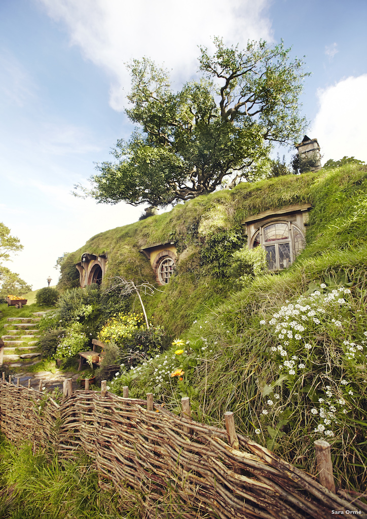The iconic home of Bilbo Baggins in the Lord of the Rings
