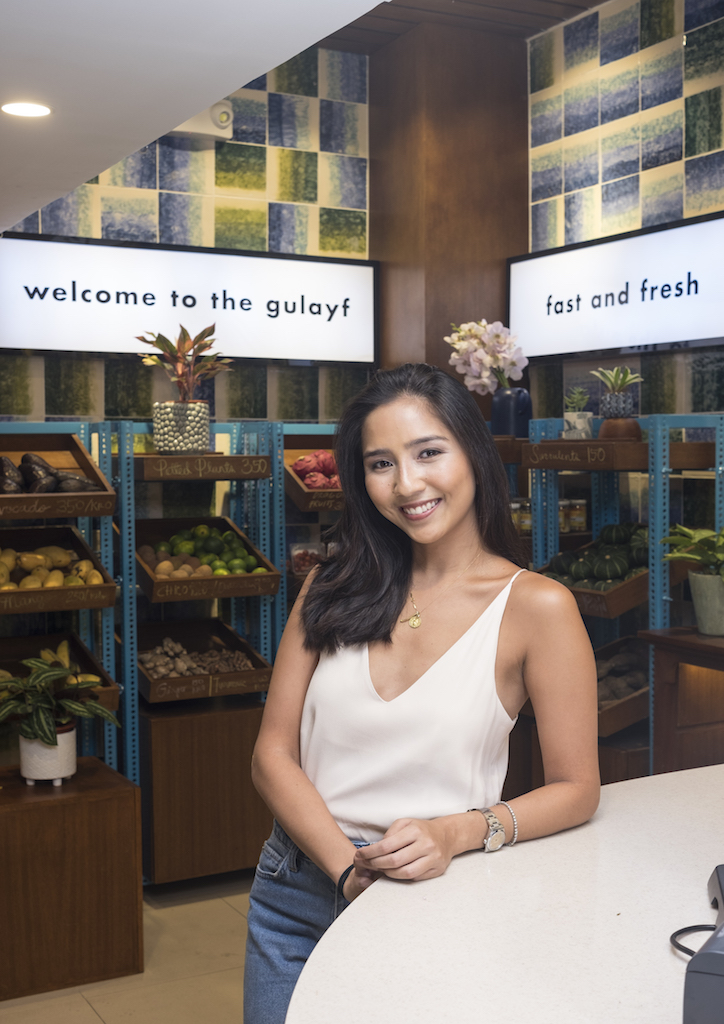 Pia Ojeda at Gusto, her new food venture that promotes green eating and a well-balanced lifestyle