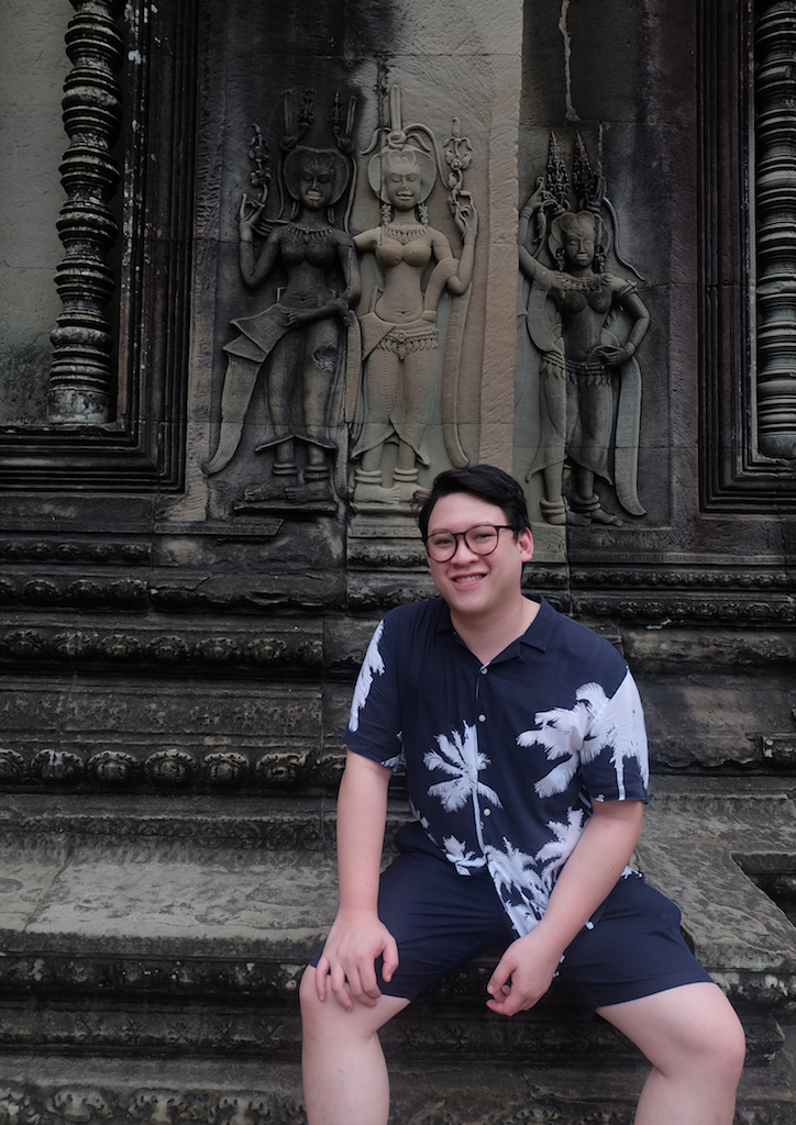 Your author, Chino R. Hernandez, visiting the ruins of Angkor Wat