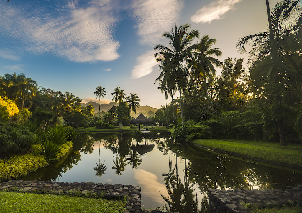 The Farm's Big Lagoon. The resort offers lush mountain views and hectares upon hectares of jungle.