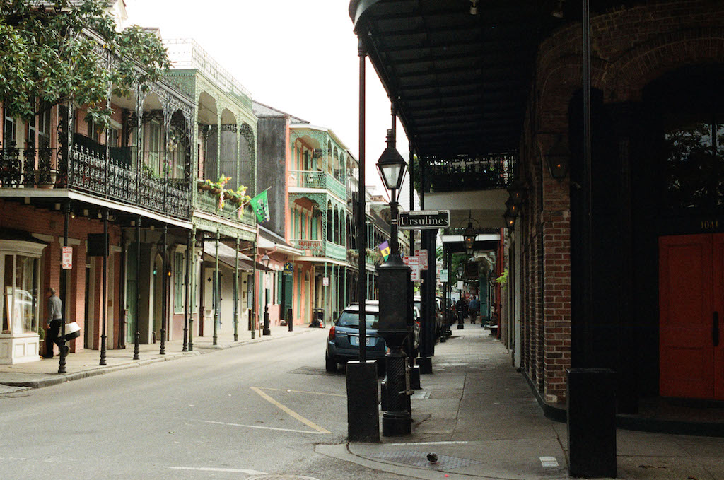 The French Quarter, once known as Vieux Carré (old square), is the oldest area in New Orleans, Louisiana