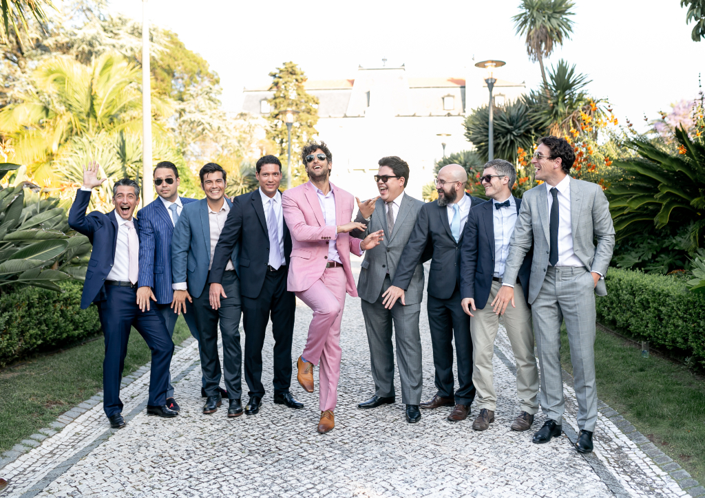 Guests enjoyed a weekend at LIsbon for the wedding celebration of Mickael Das Neves and Anne Gauthier (Photograph by Catarina Zimbarra)
