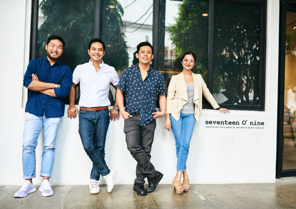 Kevin Fernando, Mike Ricafort, Joey Ong and Ciara Ong at Seveteen O'Nine (Photograph by Hub Pacheco) 