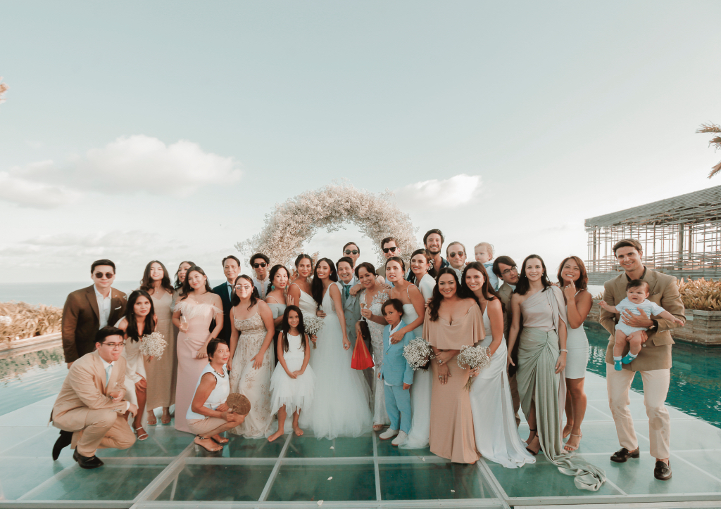 Martine Cajucom and Cliff Ho celebrated with family and friends (Photograph by Mango Red)