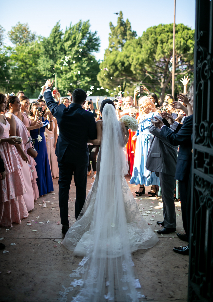 Moments after Anne Gauthier became Mrs. Mickael Das Neves (Photograph by Catarina Zimbarra)