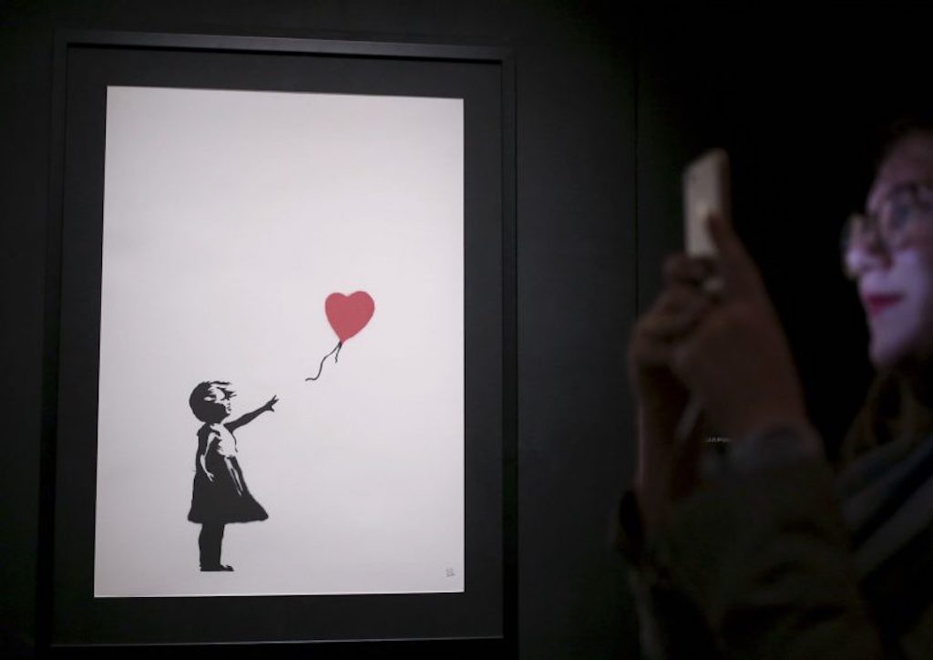 Banksy's Girl with Baloon (Photograph courtesy of Flipboard.com)