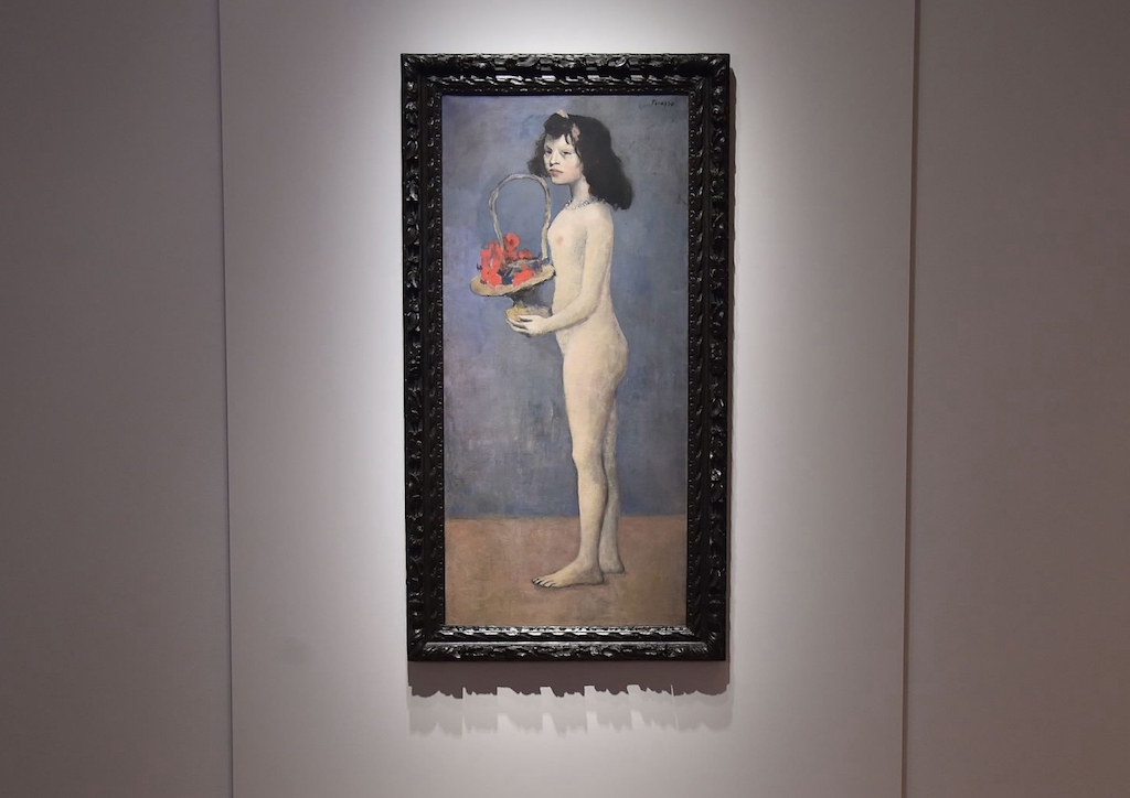 Pablo Picasso's Young Girl with Basket of Flowers (1905) (Photograph courtesy of CGTN.com)