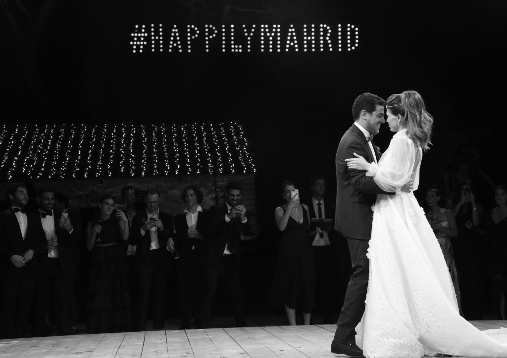 Rida Azar and Maja Assad sharing a moment on the dance floor (Photograph by Bright Light)