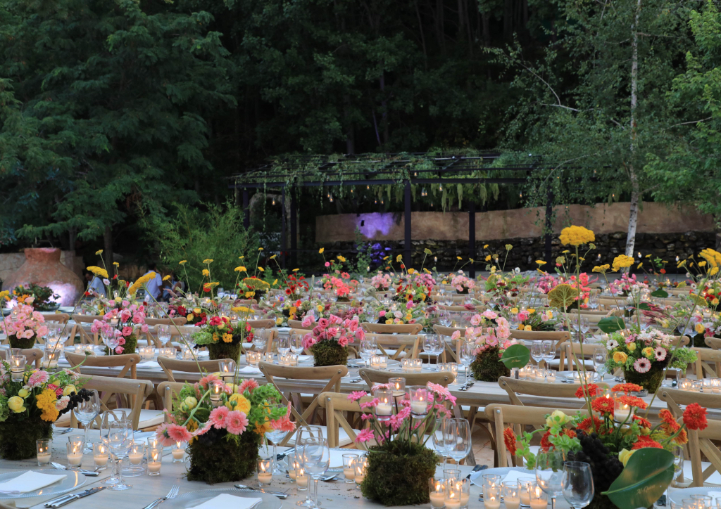 The reception was constructed to accomodate 700 guests (Photograph by Bright Light)