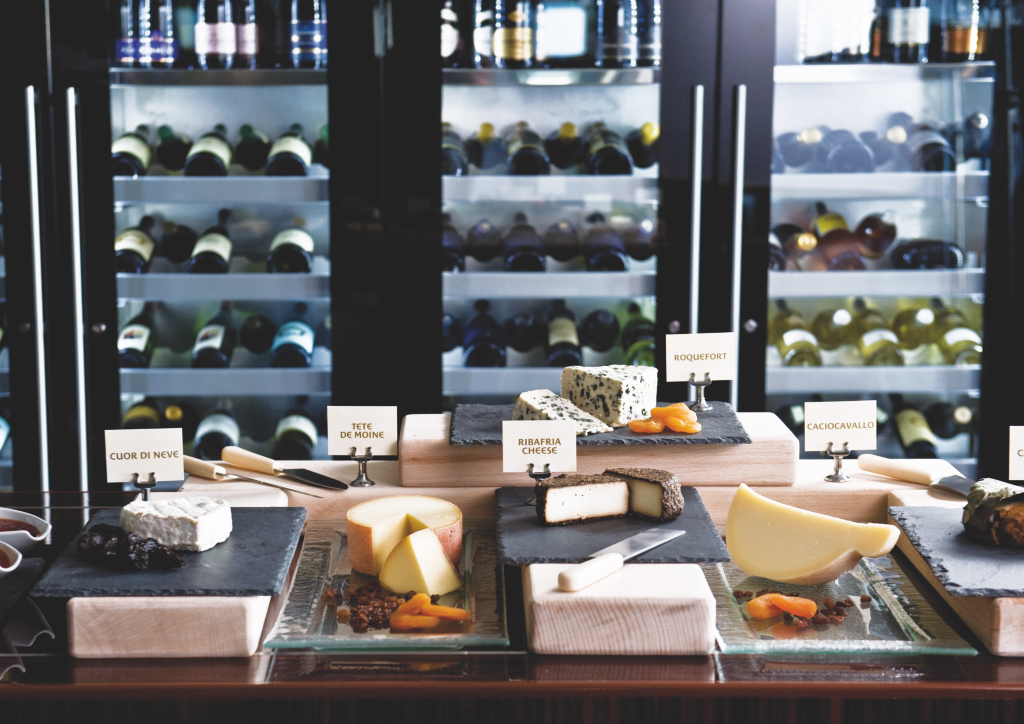 The Verona Cheese Bar offers a wide variety of cheeses and rare wines 