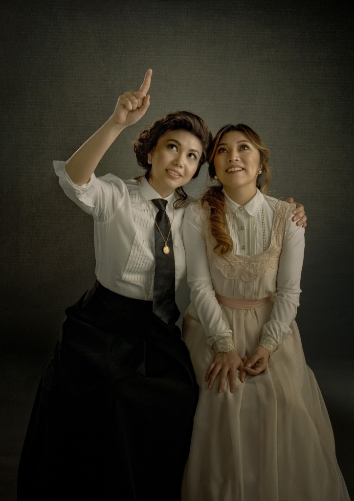 Cathy Azanza and Caisa Borromeo plays two very different sisters in Joy Virata's production of Lauren Gunderson's Silent Sky