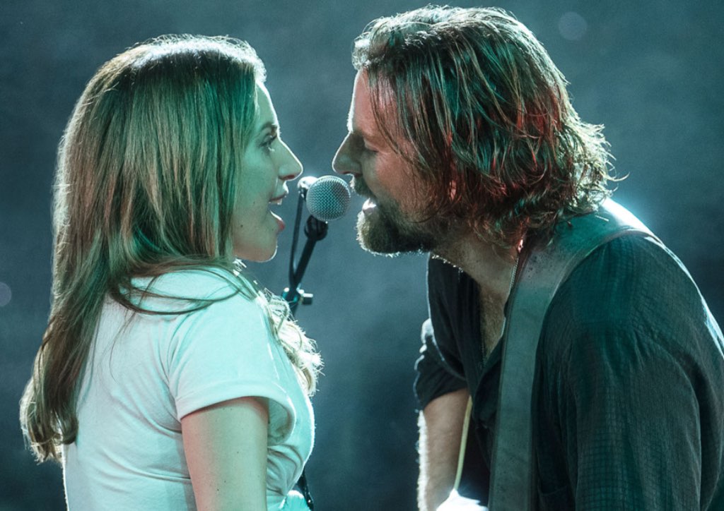 Lady Gaga and Bradley Cooper in A Star is Born (2018)
