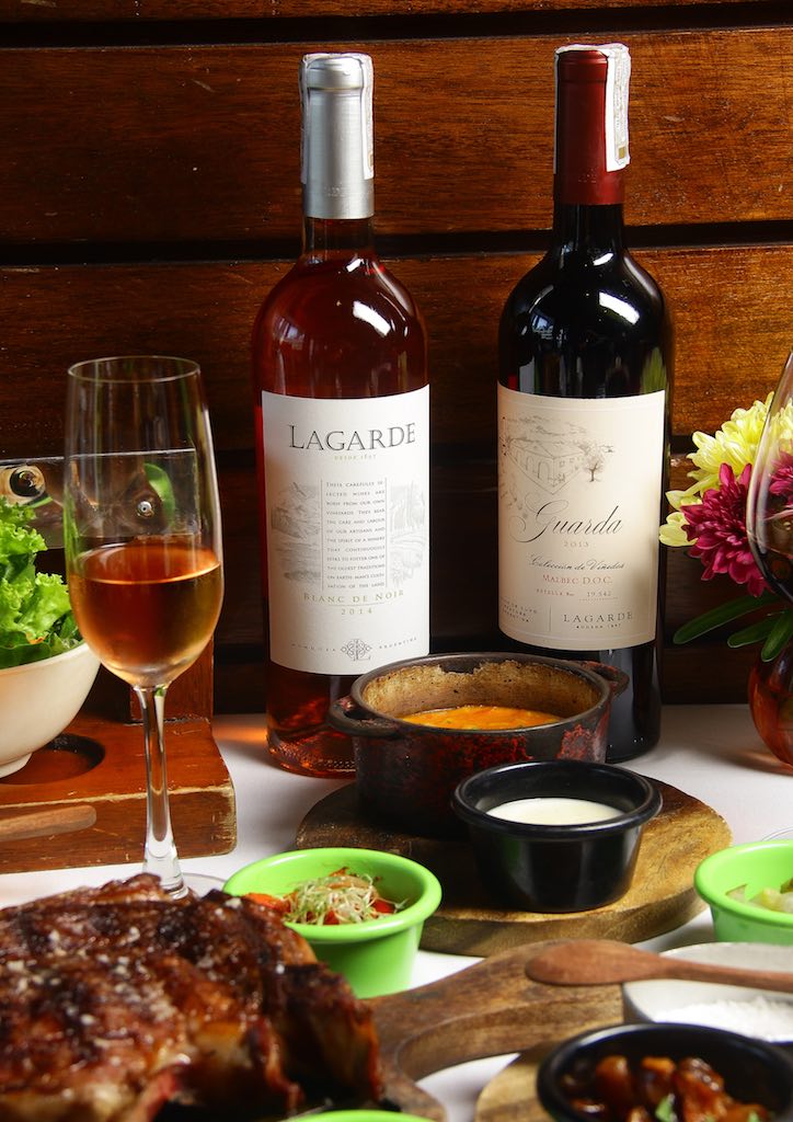 The restaurant is well-stocked with selections from Lagarde wines