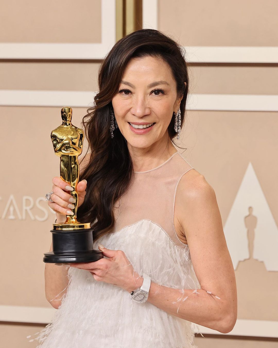 Michelle Yeoh wearing the Richard Mille Sapphire RM 07-02
