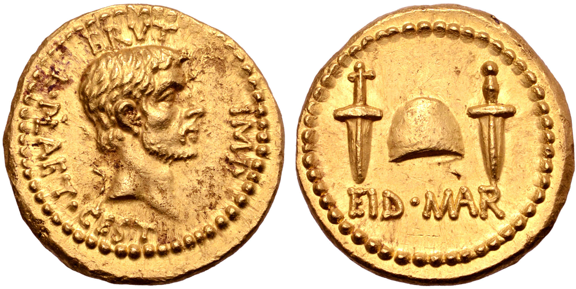 Eid Mar coin minted by Marcus Junius Brutus
